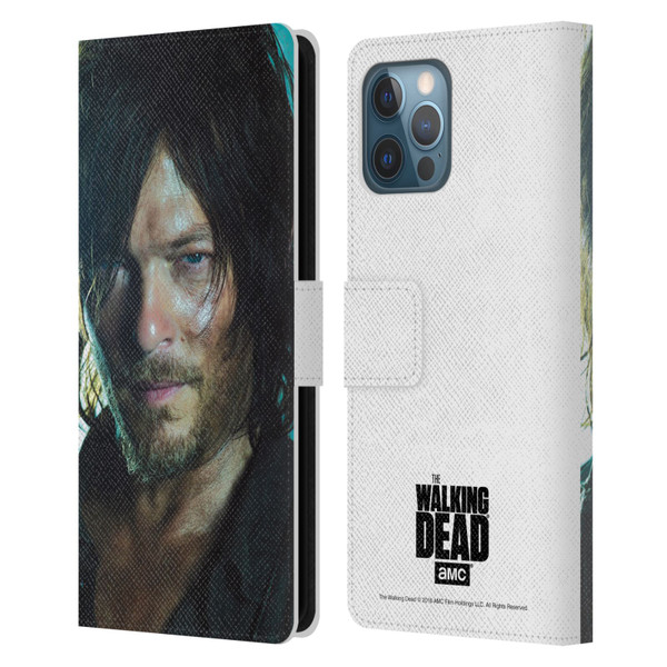 AMC The Walking Dead Characters Daryl Leather Book Wallet Case Cover For Apple iPhone 12 Pro Max