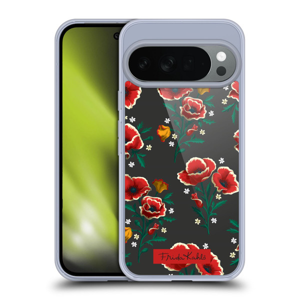 Frida Kahlo Flowers Red Soft Gel Case for Google Pixel 10