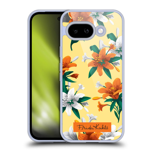 Frida Kahlo Flowers Orange Lilies Soft Gel Case for Google Pixel 9A