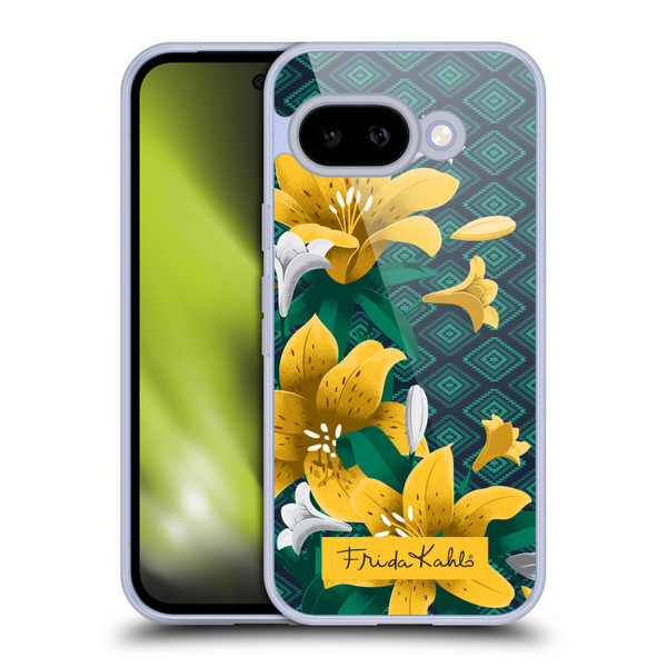 Frida Kahlo Flowers Yellow Lilies Soft Gel Case for Google Pixel 9A