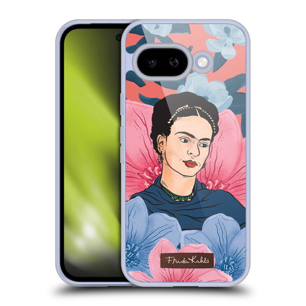 Frida Kahlo Portrait 3 Floral Soft Gel Case for Google Pixel 9A