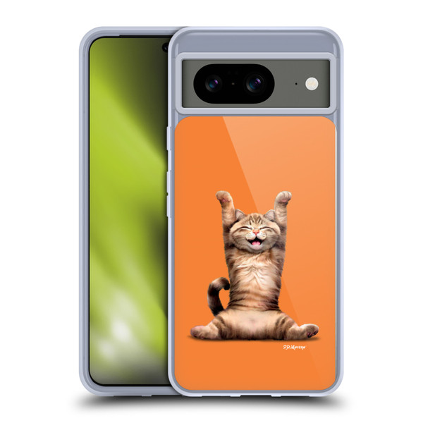 P.D. Moreno Furry Fun Artwork Happy Cat Soft Gel Case for Google Pixel 8