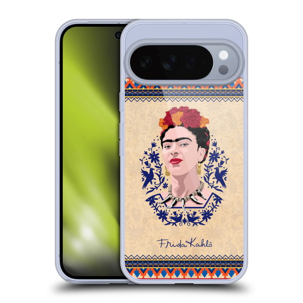Frida Kahlo Portrait Navy Blue Soft Gel Case for Google Pixel 10 Pro XL