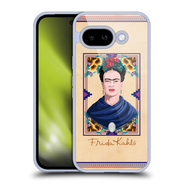 Frida Kahlo Portrait Blue Soft Gel Case for Google Pixel 9A