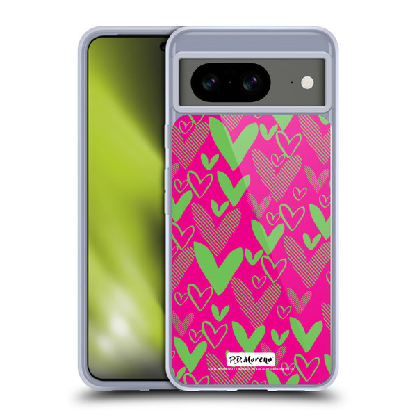 P.D. Moreno Patterns Hearts 1 Soft Gel Case for Google Pixel 8