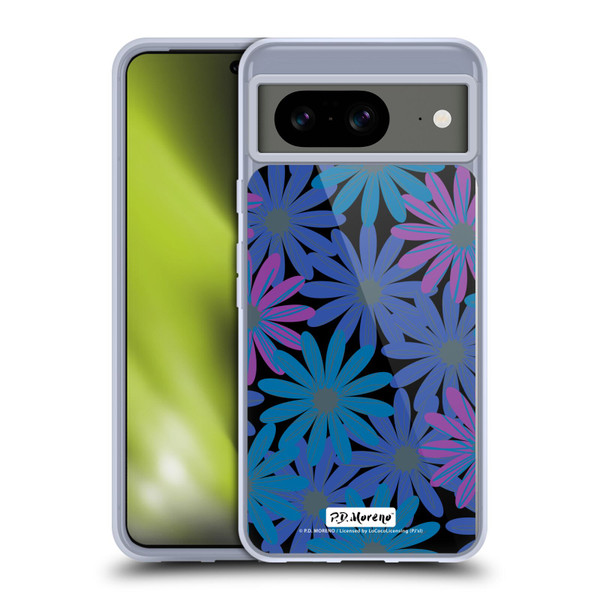 P.D. Moreno Patterns Midnight Daisies Soft Gel Case for Google Pixel 8