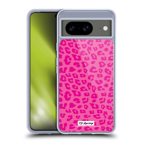 P.D. Moreno Patterns Pink Leopard Soft Gel Case for Google Pixel 8