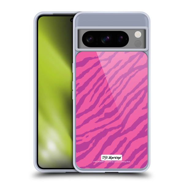 P.D. Moreno Patterns Pink Zebra Soft Gel Case for Google Pixel 8 Pro