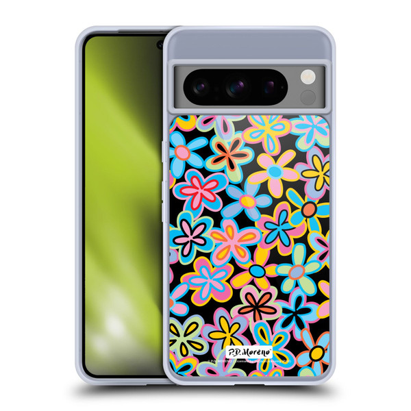P.D. Moreno Patterns Retro Flowers Soft Gel Case for Google Pixel 8 Pro
