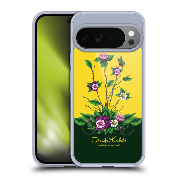 Frida Kahlo Purple Florals Shrub Soft Gel Case for Google Pixel 10