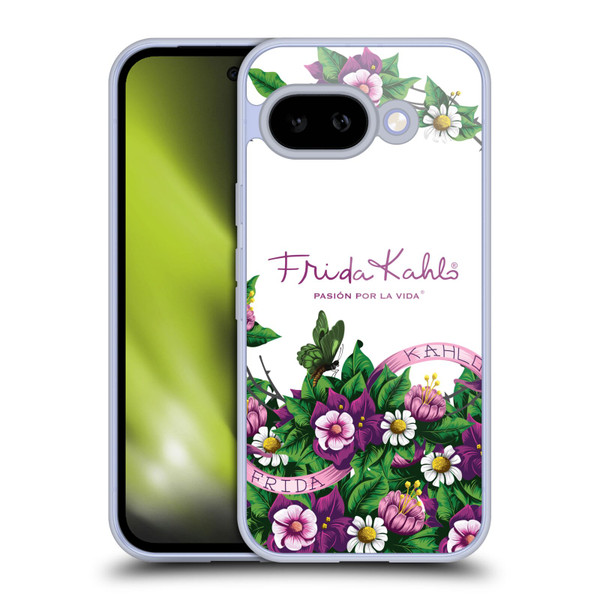 Frida Kahlo Purple Florals Bunch Soft Gel Case for Google Pixel 9A