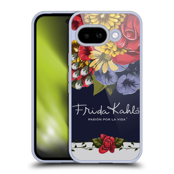 Frida Kahlo Red Florals Blooms Soft Gel Case for Google Pixel 9A