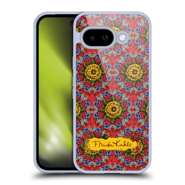 Frida Kahlo Red Florals Mandala Soft Gel Case for Google Pixel 9A