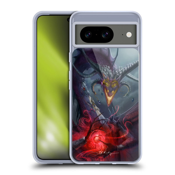 Piya Wannachaiwong Black Dragons Enchanted Soft Gel Case for Google Pixel 8
