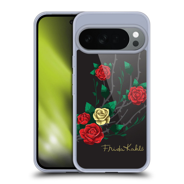 Frida Kahlo Roses Shrub Soft Gel Case for Google Pixel 10