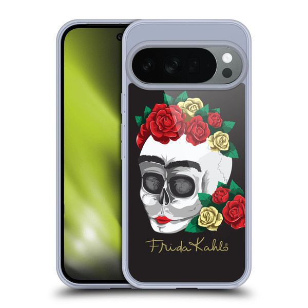 Frida Kahlo Roses Skull Soft Gel Case for Google Pixel 10