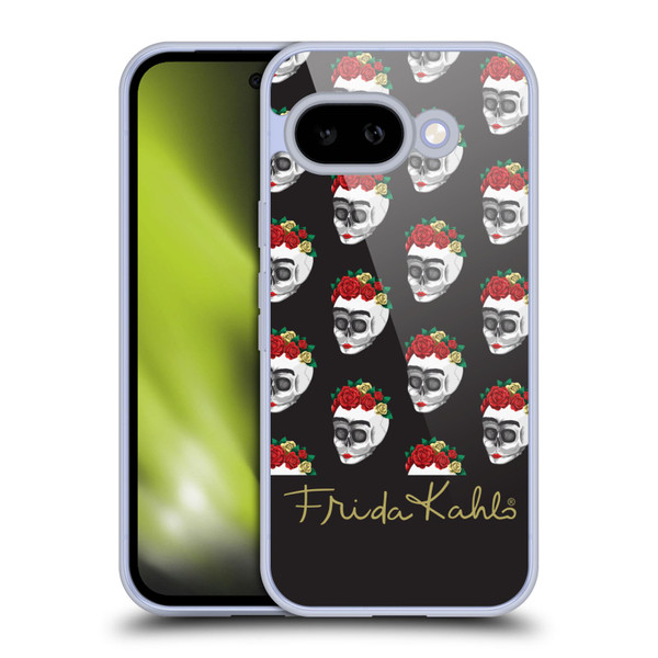 Frida Kahlo Roses Skull Pattern Soft Gel Case for Google Pixel 9A