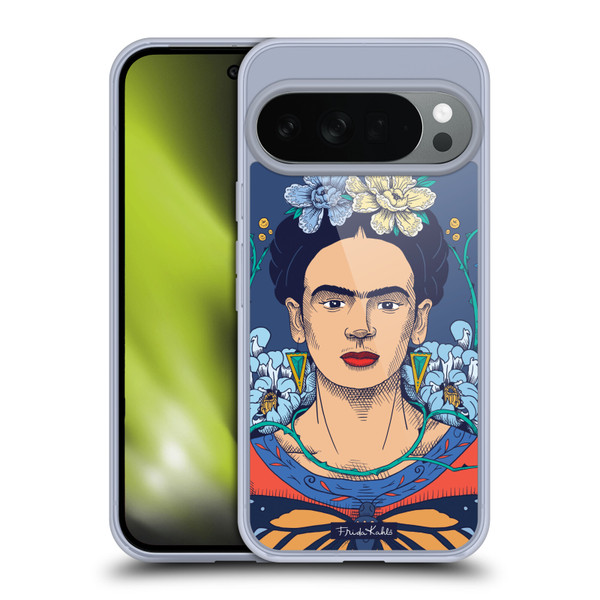 Frida Kahlo Sketch Floral Soft Gel Case for Google Pixel 10