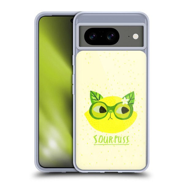 Planet Cat Puns Sour Puss Soft Gel Case for Google Pixel 8