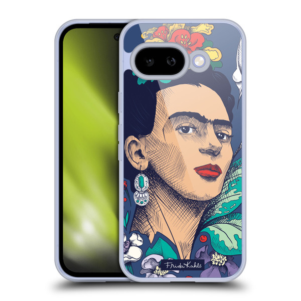 Frida Kahlo Sketch Flowers Soft Gel Case for Google Pixel 9A