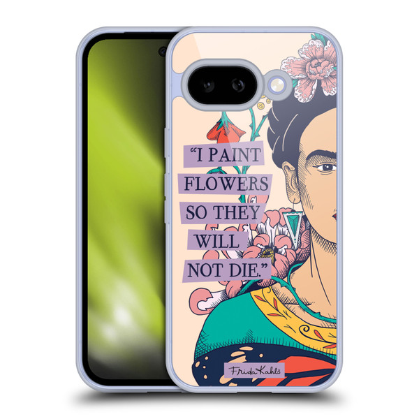 Frida Kahlo Sketch I Paint Flowers Soft Gel Case for Google Pixel 9A
