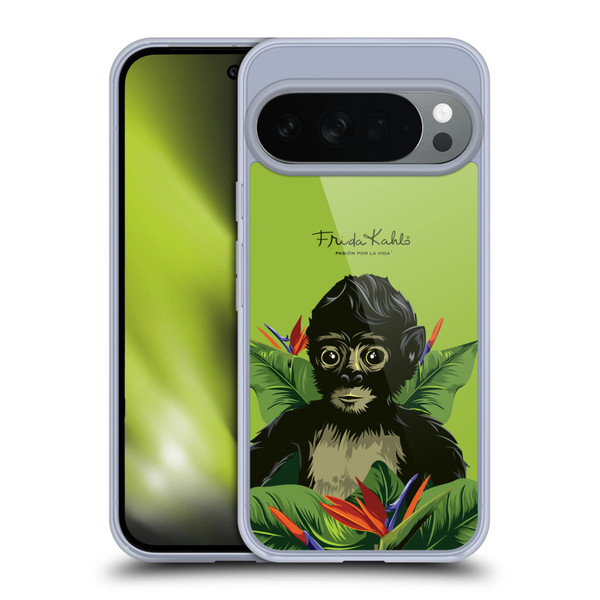Frida Kahlo Tropical Monkey Soft Gel Case for Google Pixel 10