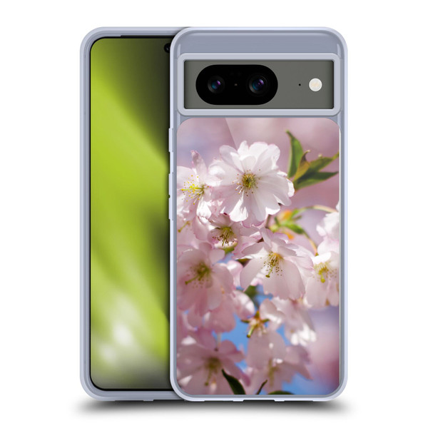 PLdesign Flowers And Leaves Spring Blossom Soft Gel Case for Google Pixel 8