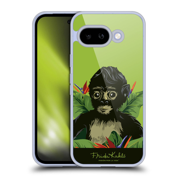 Frida Kahlo Tropical Monkey Soft Gel Case for Google Pixel 9A