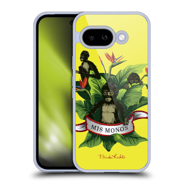 Frida Kahlo Tropical Monkeys Soft Gel Case for Google Pixel 9A