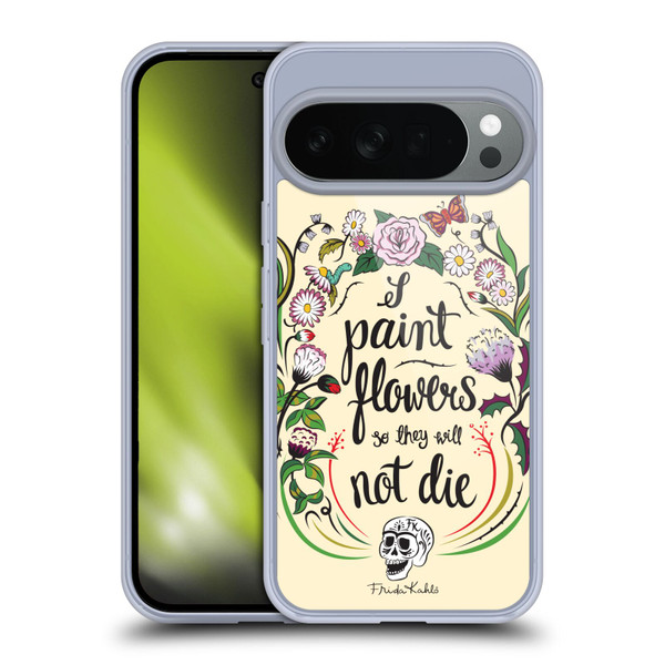 Frida Kahlo Typography Floral Blooms Soft Gel Case for Google Pixel 10