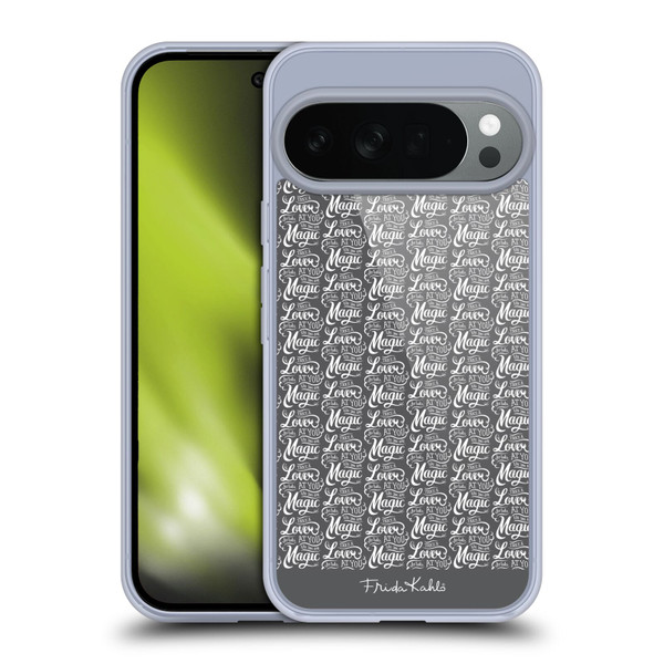 Frida Kahlo Typography Lover Grey Soft Gel Case for Google Pixel 10
