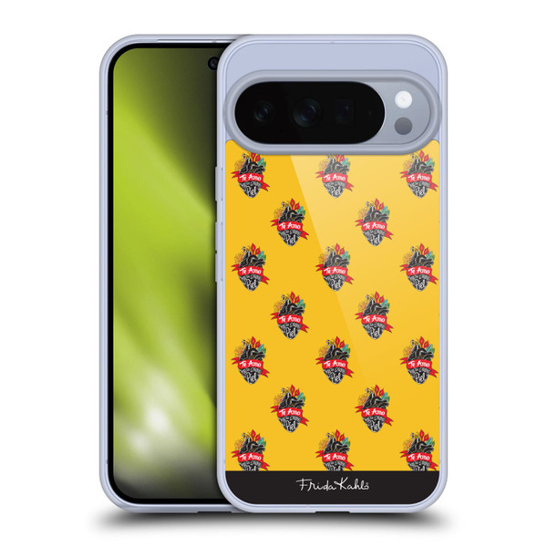 Frida Kahlo Typography Heart Pattern Soft Gel Case for Google Pixel 10 Pro XL
