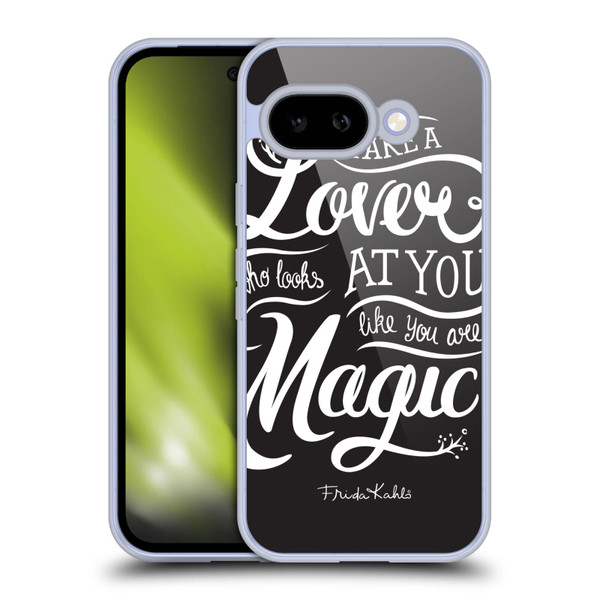 Frida Kahlo Typography Lover Black Soft Gel Case for Google Pixel 9A