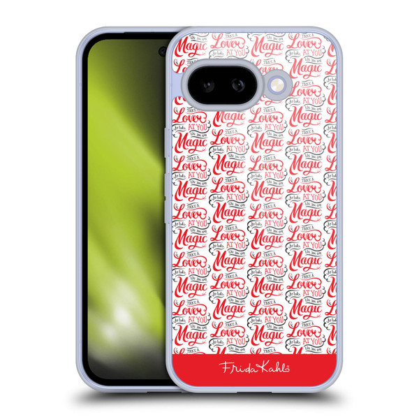 Frida Kahlo Typography Lover Red Soft Gel Case for Google Pixel 9A