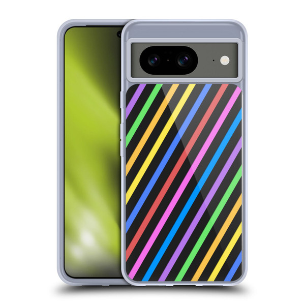 PLdesign Geometric Stripes Soft Gel Case for Google Pixel 8