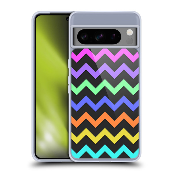 PLdesign Geometric Zigzag Soft Gel Case for Google Pixel 8 Pro