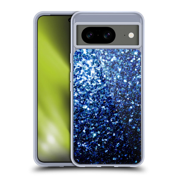 PLdesign Glitter Sparkles Dark Blue Soft Gel Case for Google Pixel 8