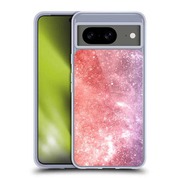 PLdesign Sparkly Coral Coral Abstract Galaxy Soft Gel Case for Google Pixel 8