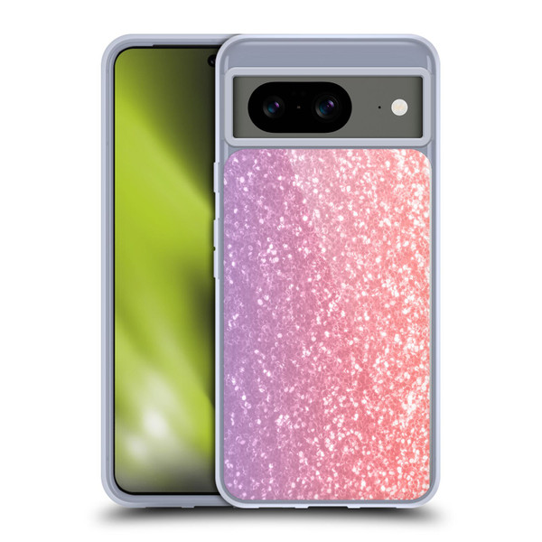 PLdesign Sparkly Coral Chive Blossom Soft Gel Case for Google Pixel 8