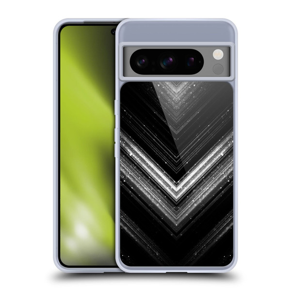 PLdesign Sparkly Metallic Silver Soft Gel Case for Google Pixel 8 Pro
