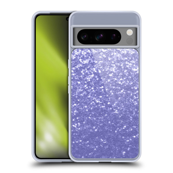 PLdesign Sparkle Prints Lavender Soft Gel Case for Google Pixel 8 Pro