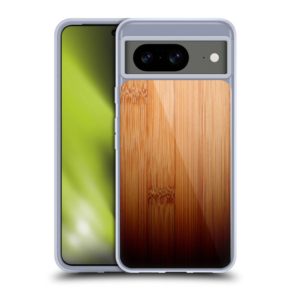 PLdesign Wood Prints Bamboo Burnt Ombre Soft Gel Case for Google Pixel 8