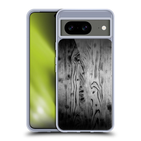 PLdesign Wood Prints Rustic Vintage Gray Burnt Soft Gel Case for Google Pixel 8