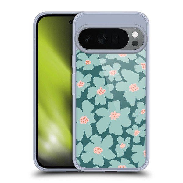 Gabriela Thomeu Retro Daisy Green Soft Gel Case for Google Pixel 10