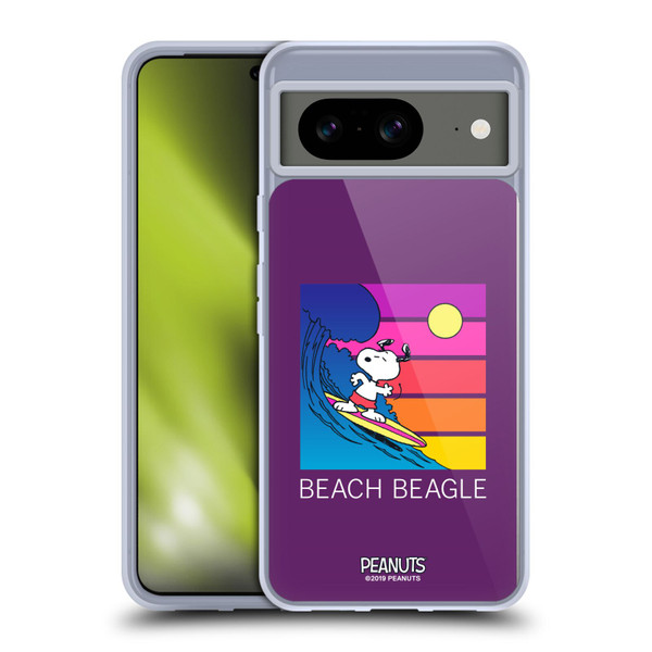 Peanuts Snoopy Aloha Disco Beach Beagle Soft Gel Case for Google Pixel 8