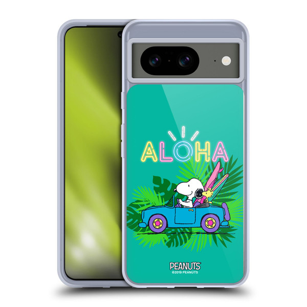 Peanuts Snoopy Aloha Disco Tropical Surf Soft Gel Case for Google Pixel 8