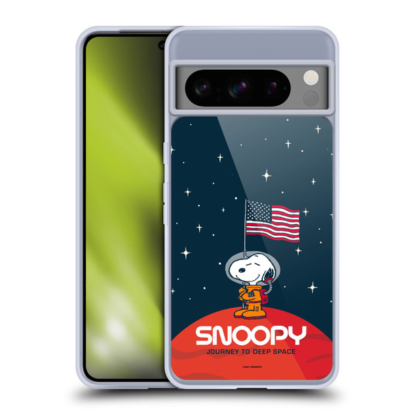 Peanuts Secrets Of Apollo 10 Flag Soft Gel Case for Google Pixel 8 Pro