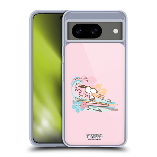Peanuts Beach Snoopy Surf Soft Gel Case for Google Pixel 8