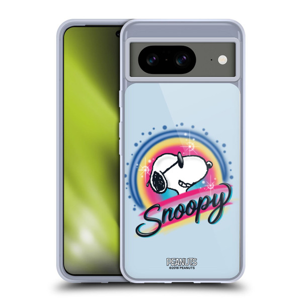 Peanuts Snoopy Boardwalk Airbrush Colourful Sunglasses Soft Gel Case for Google Pixel 8