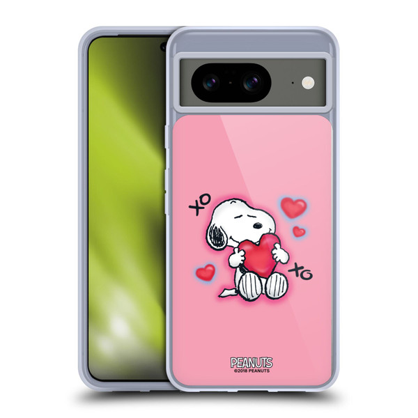Peanuts Snoopy Boardwalk Airbrush XOXO Soft Gel Case for Google Pixel 8